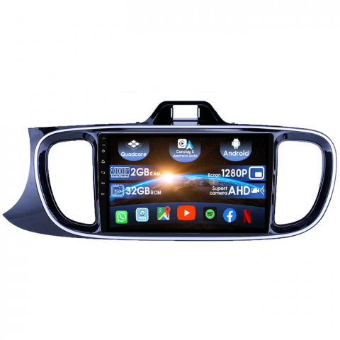Kia - (Resigilata) Navigatie dedicata Kia Pegas 2018-2020, 2GB RAM 32GB ROM, Quad Core, Display 9" IPS Full HD, Carplay&Android Auto, Android 14, Suport camere AHD