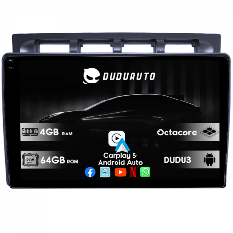 Navigatii Dedicate - Navigatie dedicata Kia Picanto 2004-2007, DUDU3, 4GB RAM 64GB ROM, Octacore, Platforma 8581, Android, Display QLED 9", DSP, Carplay&AndroidAuto