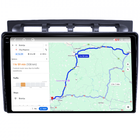 Navigatie dedicata Kia Picanto 2004-2007, 4GB RAM 32GB ROM, Octacore, Android 14, Display QLED 1K 9", DSP, Carplay&Android Auto, SIM 4G, Bluetooth, Ventilator Activ [4]