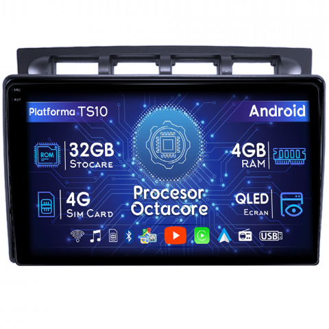 Kia - Navigatie dedicata Kia Picanto 2004-2007, 4GB RAM 32GB ROM, Octacore, Android 14, Display QLED 1K 9", DSP, Carplay&Android Auto, SIM 4G, Bluetooth, Ventilator Activ