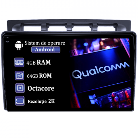 Picanto 2004-2011 - Navigatie dedicata Kia Picanto 2004-2007, 4GB RAM 64GB ROM, Procesor Qualcomm Octacore, Android 14, Rezolutie 2K, Display QLED 9", DSP, Carplay&Android Auto, SIM 4G