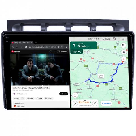 Navigatie dedicata Kia Picanto 2004-2007, 4GB RAM 64GB ROM, Quadcore, Android 14, Display QLED 1K, 9", DSP, Carplay&Android Auto, Suport camere AHD [4]