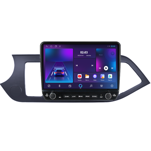 Navigatie dedicata Kia Picanto 2011-2015 Tesla cu butoane rotative model 2024, 4GB RAM 64GB ROM, Procesor Quadcore, Android 14, Display QLED 10", DSP, Carplay&Android Auto [4]