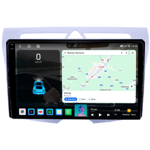 Navigatie dedicata Kia Picanto 2007-2011, 4GB RAM 32GB ROM, Octacore, Android 14, Display QLED 1K 9", DSP, Carplay&Android Auto, SIM 4G, Bluetooth, Ventilator Activ [1]