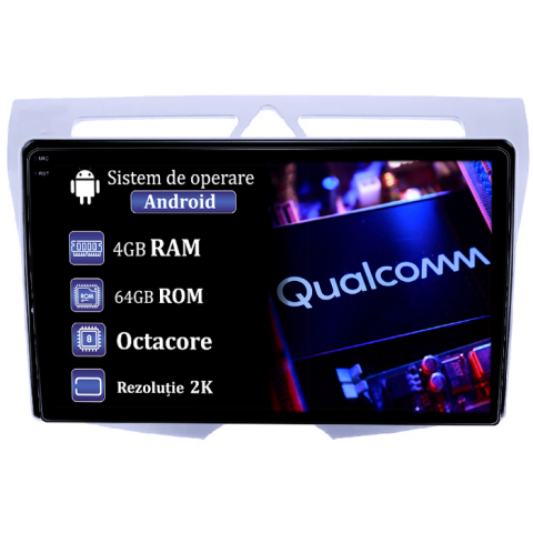 Picanto 2004-2011 - Navigatie dedicata Kia Picanto 2007-2011, 4GB RAM 64GB ROM, Procesor Qualcomm Octacore, Android 14, Rezolutie 2K, Display QLED 9", DSP, Carplay&Android Auto, SIM 4G