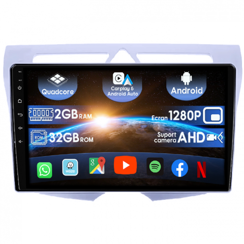Kia - (Resigilata) Navigatie dedicata Kia Picanto 2007-2011, 2GB RAM 32GB ROM, Quad Core, Display 9" IPS Full HD, Carplay&Android Auto, Android 14, Suport camere AHD