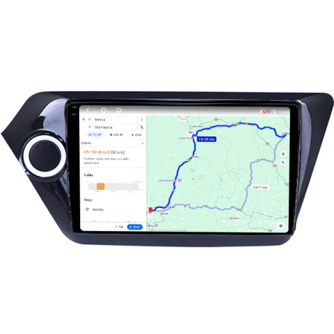 Navigatie dedicata Kia Rio 2011-2015, 4GB RAM 32GB ROM, Octacore, Android 14, Display QLED 1K 9", DSP, Carplay&Android Auto, SIM 4G, Bluetooth, Ventilator Activ [3]