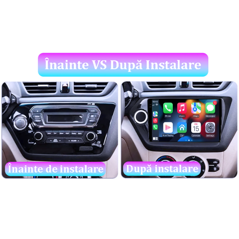 Navigatie dedicata Kia Rio 2011-2015, 4GB RAM 64GB ROM, Procesor Qualcomm Octacore, Android 14, Rezolutie 2K, Display QLED 9", DSP, Carplay&Android Auto, SIM 4G [3]