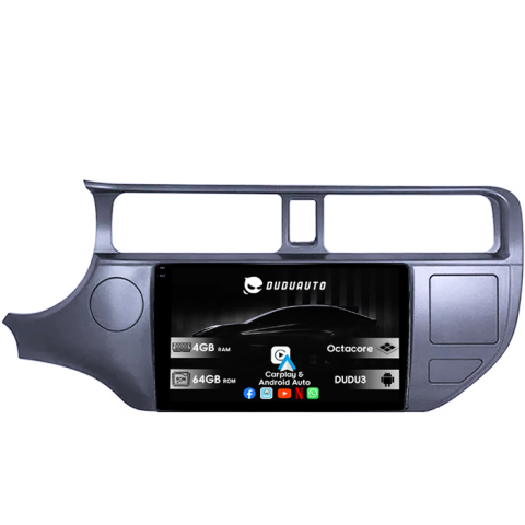 Navigatii Dedicate - Navigatie dedicata Kia Rio 2011-2017, DUDU3, 4GB RAM 64GB ROM, Octacore, Platforma 8581, Android, Display QLED 9", DSP, Carplay&AndroidAuto