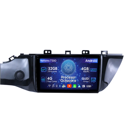 RIO 2016-2019 - Navigatie dedicata Kia Rio 2016-2019, 4GB RAM 32GB ROM, Octacore, Android 14, Display QLED 1K 9", DSP, Carplay&Android Auto, SIM 4G, Bluetooth, Ventilator Activ