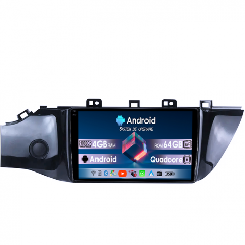 RIO 2016-2019 - Navigatie dedicata Kia Rio 2016-2019, 4GB RAM 64GB ROM, Quad Core, Display 9" QLED 1K, Carplay, Android 14, Bluetooth, Magazin Play, Suport Camere AHD