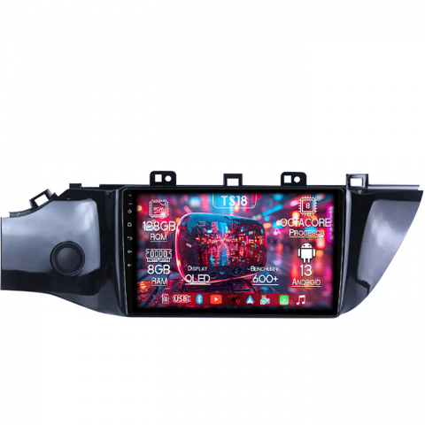 RIO 2016-2019 - Navigatie dedicata Kia Rio 2016-2019, 8GB RAM 128GB ROM, Octacore, Platforma TS18, Android 13, Display QLED 9”, Suporta camera 360º, DSP, Carplay&Android Auto, SIM 4G, Ventilator Activ