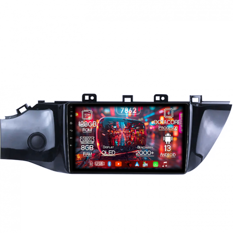 Kia - Navigatie dedicata Kia Rio 2016-2019, 8GB RAM 128GB ROM, Octacore, Platforma 7862,Android 13, Display QLED 9”, Suporta camera 360º, DSP, Carplay&Android Auto, SIM 4G, Ventilator Activ
