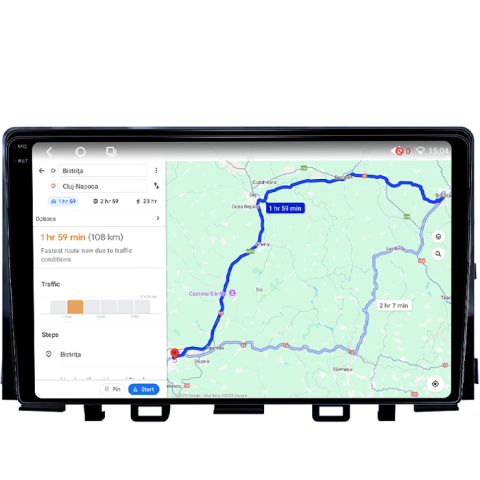 Navigatie dedicata KIA Rio 2017- 2019, 4GB RAM 32GB ROM, Octacore, Android 14, Display QLED 1K 9", DSP, Carplay&Android Auto, SIM 4G, Bluetooth, Ventilator Activ [4]
