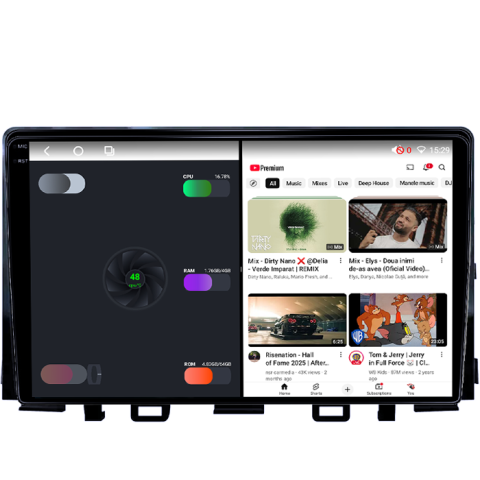 Navigatie dedicata KIA Rio 2017- 2019, 4GB RAM 64GB ROM, Procesor Qualcomm Octacore, Android 14, Rezolutie 2K, Display QLED 9", DSP, Carplay&Android Auto, SIM 4G [2]