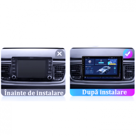 Navigatie dedicata KIA Rio 2017- 2019, 8GB RAM 128GB ROM, Octacore, Platforma TS18, Android 13, Display QLED 9”, Suporta camera 360º, DSP, Carplay&Android Auto, SIM 4G, Ventilator Activ [4]