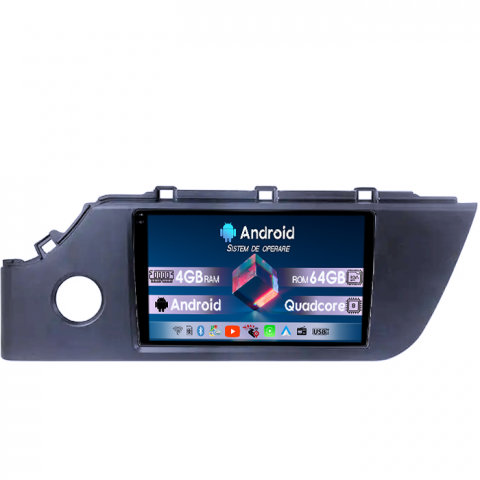 RIO 2020-2021 - Navigatie dedicata Kia Rio 2020-2021, 4GB RAM 64GB ROM, Quad Core, Display 9" QLED 1K, Carplay, Android 14, Bluetooth, Magazin Play, Suport Camere AHD