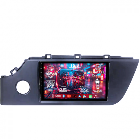 Kia - Navigatie dedicata Kia Rio 2020-2021, 8GB RAM 128GB ROM, Octacore, Platforma TS18, Android 13, Display QLED 9”, Suporta camera 360º, DSP, Carplay&Android Auto, SIM 4G, Ventilator Activ