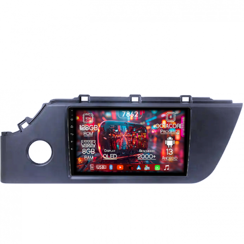 Kia - Navigatie dedicata Kia Rio 2020-2021, 8GB RAM 128GB ROM, Octacore, Platforma 7862,Android 13, Display QLED 9”, Suporta camera 360º, DSP, Carplay&Android Auto, SIM 4G, Ventilator Activ