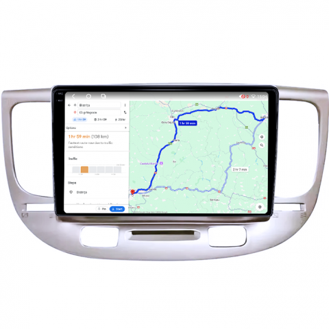 Navigatie dedicata Kia Rio2 2005-2011, 4GB RAM 64GB ROM, Octacore, Android 14, Display QLED 1K 9", Carplay&Android Auto, SIM 4G, Ventilator Activ [3]