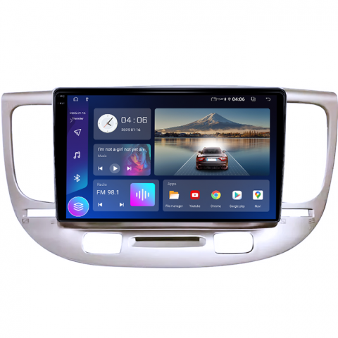 Navigatie dedicata Kia Rio2 2005-2011, 4GB RAM 64GB ROM, Quad Core, Display 9" QLED 1K, Carplay, Android 14, Bluetooth, Magazin Play, Suport Camere AHD [3]