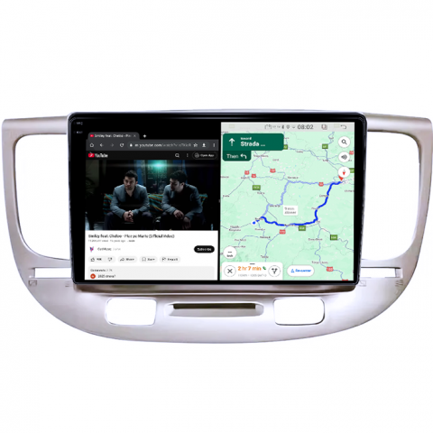Navigatie dedicata Kia Rio2 2005-2011, 4GB RAM 64GB ROM, Quad Core, Display 9" QLED 1K, Carplay, Android 14, Bluetooth, Magazin Play, Suport Camere AHD [5]