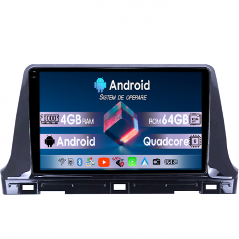 Kia - Navigatie dedicata KIA Seltos 2016-2020, 4GB RAM 64GB ROM, Quad Core, Display 10" QLED 1K, Carplay, Android 14, Bluetooth, Magazin Play, Suport Camere AHD
