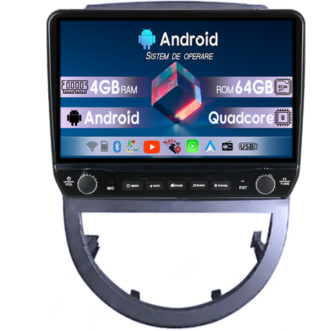 Soul 2010-2013 - Navigatie dedicata Kia Soul 2010-2013 Tesla cu butoane rotative model 2024, 4GB RAM 64GB ROM, Procesor Quadcore, Android 14, Display QLED 10", DSP, Carplay&Android Auto