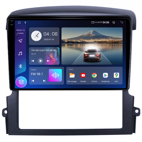 Navigatie dedicata Kia Sorento 2002-2011, 4GB RAM 64GB ROM, Quad Core, Display 9" QLED 1K, Carplay, Android 14, Bluetooth, Magazin Play, Suport Camere AHD [3]