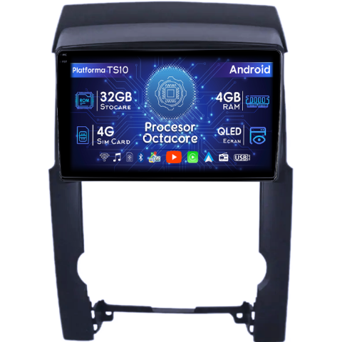 Sorento 2009-2012 - Navigatie dedicata KIA Sorento 2009-2012, 4GB RAM 32GB ROM, Octacore, Android 14, Display QLED 1K 10", DSP, Carplay&Android Auto, SIM 4G, Bluetooth, Ventilator Activ