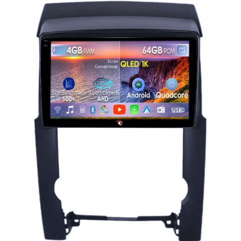 Sorento 2009-2012 - Navigatie dedicata KIA Sorento 2009-2012, 4GB RAM 64GB ROM, Octacore, Android 14, Display QLED 1K 10", Carplay&Android Auto, SIM 4G, Ventilator Activ