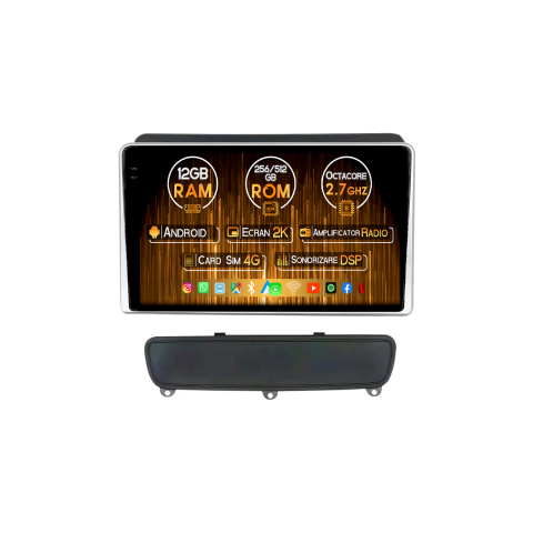 Navigatii Dedicate - Navigatie dedicata Kia Sorento 2012- 2021 B, 12GB RAM 256GB ROM, Android 14, Rezolutie 2K, Display QLED, 9", DSP, Carplay, Android Auto, Internet, Youtube, Waze, Wi Fi, USB