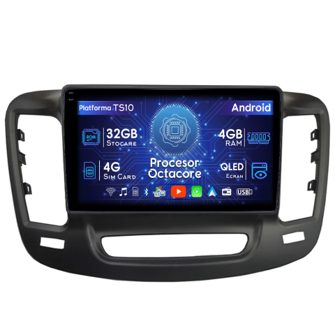 200 - Navigatie dedicata Chrysler 200, 4GB RAM 32GB ROM, Octacore, Android 14, Display QLED  9", DSP, Carplay&Android Auto, SIM 4G, Bluetooth, Ventilator Activ