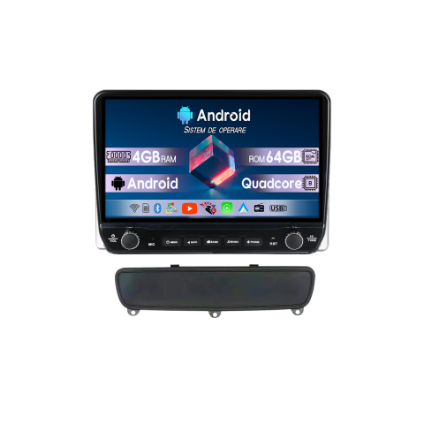 Sorento 2012-2021 B - Navigatie dedicata Kia Sorento 2012- 2021 B Tesla Cu Butoane Rotative Model 2024, 4GB RAM 64GB ROM, Procesor Quadcore, Android 14, Display QLED 10", DSP, Carplay&AndroidAuto
