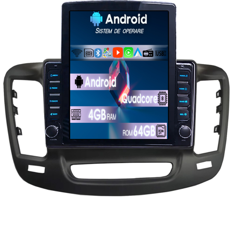 200 - Navigatie dedicata Chrysler 200 Tesla Style, 4GB RAM 64GB ROM, Procesor Quadcore, Android 14, Display QLED 9.7", DSP, Carplay&Android Auto
