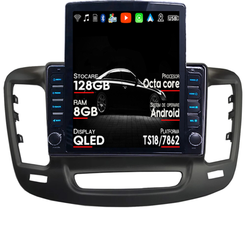 200 - Navigatie dedicata Chrysler 200 Tesla Style, ANDROID 13, 9.7 inch , 8+128GB, Internet, Aplicatii, Waze, GPS