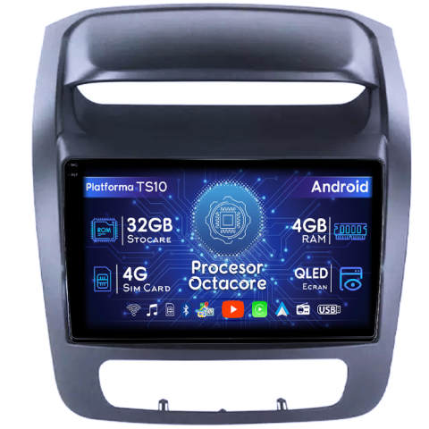Kia - Navigatie dedicata Kia Sorento 2013-2015, 4GB RAM 32GB ROM, Octacore, Android 14, Display QLED 1K 9", DSP, Carplay&Android Auto, SIM 4G, Bluetooth, Ventilator Activ