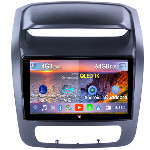 Kia - Navigatie dedicata Kia Sorento 2013-2015, 4GB RAM 64GB ROM, Octacore, Android 14, Display QLED 1K 9", Carplay&Android Auto, SIM 4G, Ventilator Activ