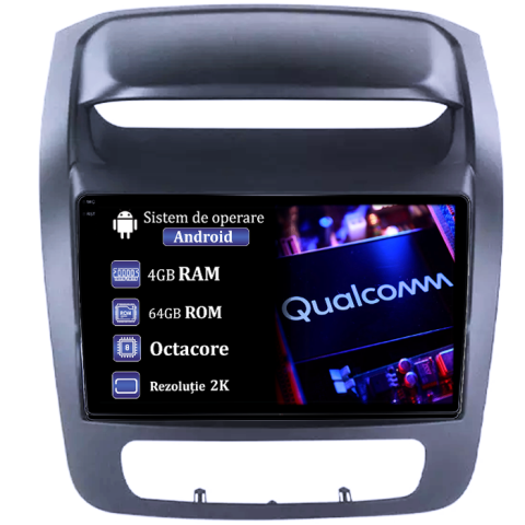 Sorento 2013-2015 - Navigatie dedicata Kia Sorento 2013-2015, 4GB RAM 64GB ROM, Procesor Qualcomm Octacore, Android 14, Rezolutie 2K, Display QLED 9", DSP, Carplay&Android Auto, SIM 4G