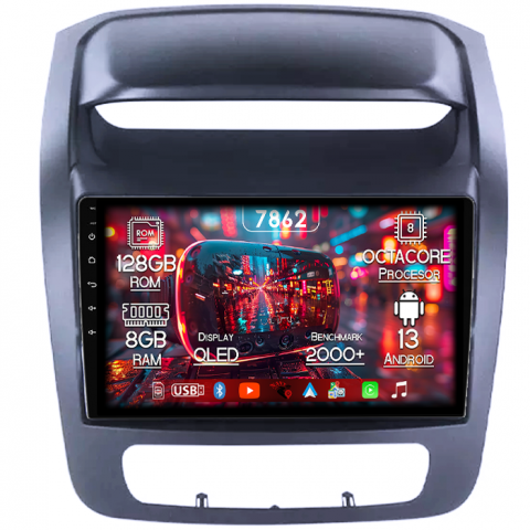 Kia - Navigatie dedicata Kia Sorento 2013-2015, 8GB RAM 128GB ROM, Octacore, Platforma 7862,Android 13, Display QLED 9”, Suporta camera 360º, DSP, Carplay&Android Auto, SIM 4G, Ventilator Activ