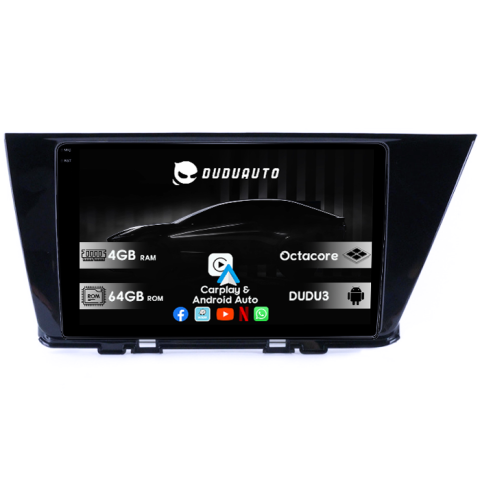 Navigatii Dedicate - Navigatie dedicata Kia Niro 2016-2019, DUDU3, 4GB RAM 64GB ROM, Octacore, Platforma 8581, Android, Display QLED 9", DSP, Carplay&AndroidAuto