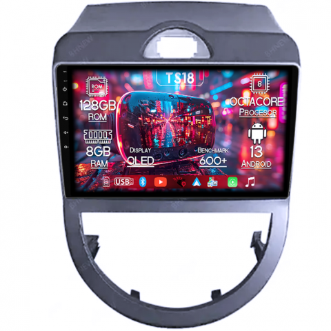 Soul 2010-2013 - Navigatie dedicata Kia Soul 2010-2013, 8GB RAM 128GB ROM, Octacore, Platforma TS18, Android 13, Display QLED 9”, Suporta camera 360º, DSP, Carplay&Android Auto, SIM 4G, Ventilator Activ