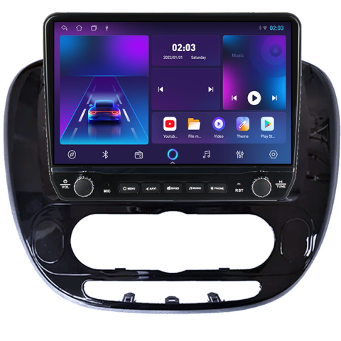 Navigatie dedicata Kia Soul 2013-2019 Tesla cu butoane rotative model 2024, 4GB RAM 64GB ROM, Procesor Quadcore, Android 14, Display QLED 10", DSP, Carplay&Android Auto [4]