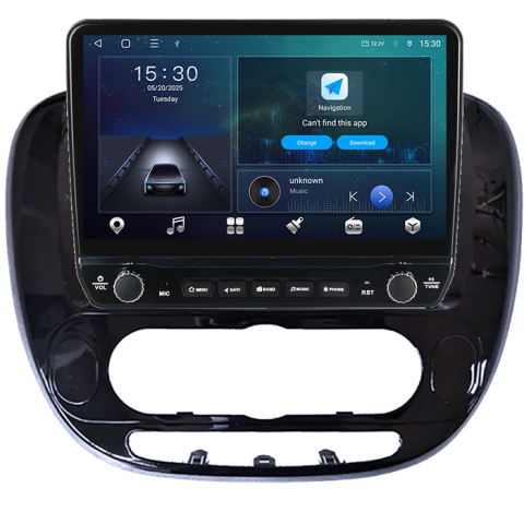 Navigatie dedicata Kia Soul 2013-2019 Tesla cu butoane rotative model 2024, 4GB RAM 64GB ROM, Procesor Quadcore, Android 14, Display QLED 10", DSP, Carplay&Android Auto [5]