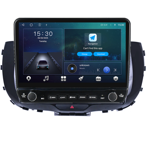 Navigatie dedicata Kia Soul 2019-2020 Tesla cu butoane rotative model 2024, 4GB RAM 64GB ROM, Procesor Quadcore, Android 14, Display QLED 10", DSP, Carplay&Android Auto [5]