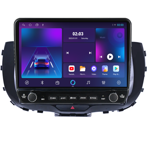 Navigatie dedicata Kia Soul 2019-2020 Tesla cu butoane rotative model 2024, 4GB RAM 64GB ROM, Procesor Quadcore, Android 14, Display QLED 10", DSP, Carplay&Android Auto [4]