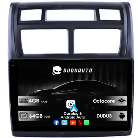 Navigatii Dedicate - Navigatie dedicata Kia Sportage 2004-2010, DUDU3, 4GB RAM 64GB ROM, Octacore, Platforma 8581, Android, Display QLED 9", DSP, Carplay&AndroidAuto