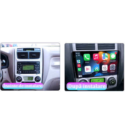 Navigatie dedicata Kia Sportage 2004-2007, 4GB RAM 64GB ROM, Procesor Qualcomm Octacore, Android 14, Rezolutie 2K, Display QLED 9", DSP, Carplay&Android Auto, SIM 4G [5]