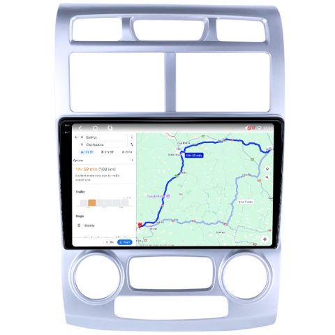 Navigatie dedicata Kia Sportage 2004-2007, 4GB RAM 64GB ROM, Procesor Qualcomm Octacore, Android 14, Rezolutie 2K, Display QLED 9", DSP, Carplay&Android Auto, SIM 4G [4]
