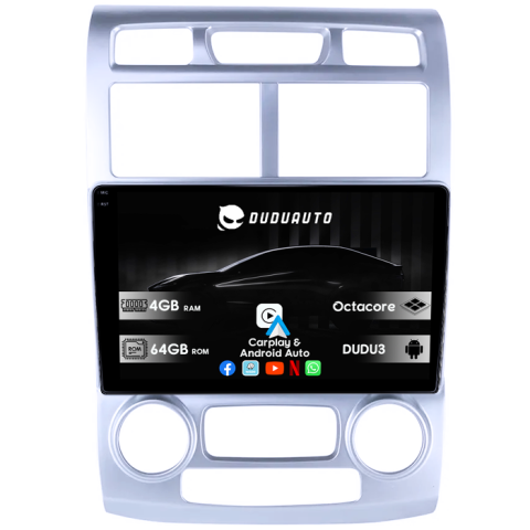 Sportage 2004-2010 - Navigatie dedicata Kia Sportage 2004-2007, DUDU3, 4GB RAM 64GB ROM, Octacore, Platforma 8581, Android, Display QLED 9", DSP, Carplay&AndroidAuto